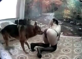 Naughtiest canine and thin slim zoophile